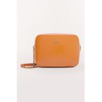 Geanta crossbody mica de piele cu logo