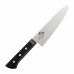 Cutit de bucatarie japonez Santoku Wakatake Kitchen Butcher&#039;s Knife 180mm din otel inoxidabil pentru carne, peste, legume