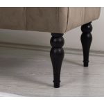 Banca, Fluffe, 209FLF1285, 50% Bumbac / 50% Catifea, Maro