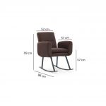 Balansoar, Futon, 859FTN1746, Metal, Maro