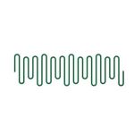 Sticker decorativ, Curbe pana la infinit, Verde, 180x53 cm