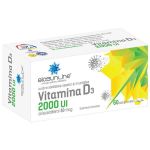 Vitamina D3 2000 UI Biosunline, Helcor, 60 comprimate