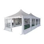 Pagoda 4x8m 500 G/m&sup2; Pvc, Alb - Corturi24