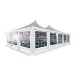 Pagoda 6x10m 500 G/m&sup2; Pvc, Alb - Corturi24