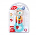 Jucarie pentru dentitie copii, Rattle Toys, HE0137, 0M+, silicon/plastic, multicolor