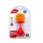 Jucarie pentru dentitie copii, Rattle Toys, HE0139, 0M+, silicon/plastic, multicolor