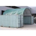 Acoperis Container 10x12 m - 120m&sup2; - verde - Corturi24