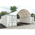 Acoperis Container 6x12 m - 72m&sup2; - alb - Corturi24