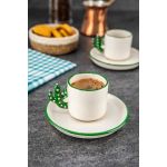 Set cesti de cafea, Doreline, 612DRL1106, Ceramica, Alb