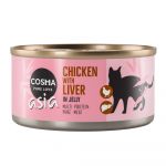 24x170g Pui și ficat de pui Cosma Asia în gelatină Hrană umedă pisici