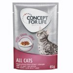 24x85g mixt în gelatină & sos All Cats Concept for Life Hrană pisici