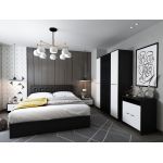 Set Mobila Dormitor Mario 4U tapitat wenge