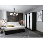 Set Mobila Dormitor Mario 3U 5 piese tapitat alb
