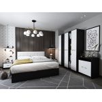 Set Mobila Dormitor Mario 3U 6 piese tapitat alb