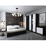 Set Mobila Dormitor Mario 4U 6 piese tapitat wenge
