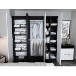 Set Mobila Dormitor Mario 4U 6 piese tapitat wenge