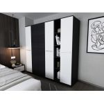 Set Mobila Dormitor Mario 4U 5 piese tapitat wenge
