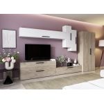 Living Pati 047 - Mobila Sufragerie Stejar + Alb