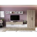Living Pati 056 - Mobila Sufragerie Stejar + Alb