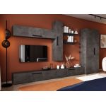 Living Pati 133 - Mobila Sufragerie Gri Beton