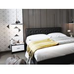 Set Mobila Dormitor Mario 3U 6 piese tapitat wenge