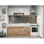 Set Mobila Bucatarie Gastro 160 Alb/Stejar - C21