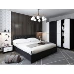 Set Mobila Dormitor Mario 4U 5 piese tapitat wenge