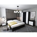 Set Mobila Dormitor Mario 4U tapitat wenge
