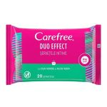 Servetele Intime cu Ceai Verde si Aloe Vera - Carefree Duo Effect, 20 buc