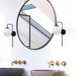 Aplica de perete, Fulgor, 942FLG1330, Metal, Alb/Negru