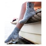 Sosete dama din lana de oaie, culoare gri, scurte, Oem, marime 37-41