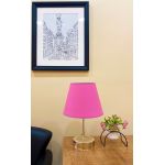Lampa de masa, FullHouse, 390FLH1713, Metal, Roz / Argintiu