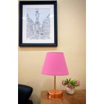 Lampa de masa, FullHouse, 390FLH1714, Metal, Roz / Aur roz