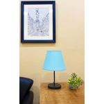 Lampa de masa, FullHouse, 390FLH1720, Metal, Albastru/Negru