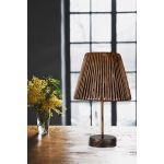 Lampa de masa, FullHouse, 390FLH1727, Metal, Negru / Aur roz