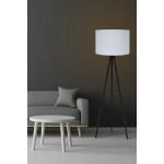 Lampadar, FullHouse, 390FLH1122, MDF, Alb/Negru