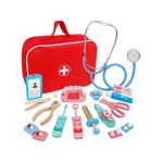 Trusa doctor jucarie din lemn- Dentist, 7Toys