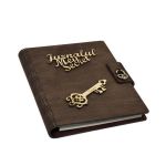 Jurnalul Meu Secret, A5, din lemn personalizat, Wenge, Piksel, 100 pagini si pix din lemn inclus