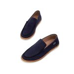 Pantofi pentru bărbați, din piele &icirc;ntoarsă, casual, Tamer Tanca, bleumarin, 41