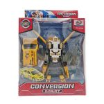 Robot transformabil in masinuta cu baterii, 7Toys