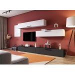 Living Pati 159 - Mobila Sufragerie Gri Antracit + Alb