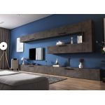 Living Pati 180 - Mobila Sufragerie Gri Beton