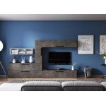 Living Pati 184 - Mobila Sufragerie Gri Beton