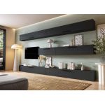 Living Pati 198 - Mobila Sufragerie Gri Beton