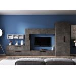 Living Pati 184 - Mobila Sufragerie Gri Beton