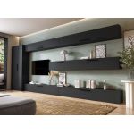 Living Pati 196 - Mobila Sufragerie Gri Antracit
