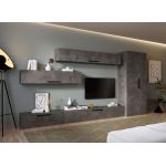 Living Pati 206 - Mobila Sufragerie Gri Beton