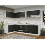 Set Mobila Bucatarie Colt Mina 140*300 Alb/Ferrara - C29