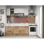 Set Mobila Bucatarie Gastro 170 Alb/Stejar - C14