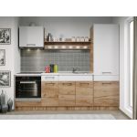 Set Mobila Bucatarie Gastro 240 Alb/Stejar - C23